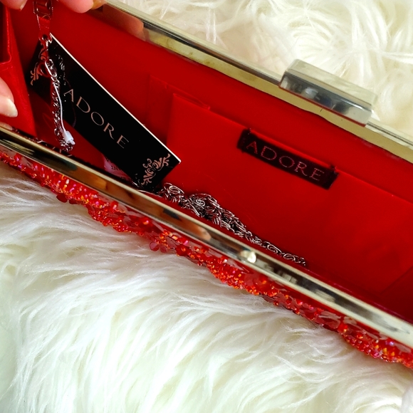 ADORE Clutch &Royal RED HIGHHEELS - Picture 9 of 11